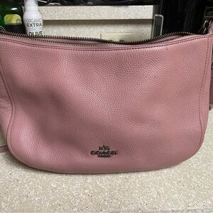 Coach Dusty Rose Leather Shoulder Bag